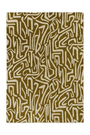 Harlequin Melodic Ochre/Gold Outdoor 443606 by Harlequin, a Contemporary Rugs for sale on Style Sourcebook