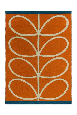 Orla Kiely Linear Stem Orange Outdoor 464403 by Orla Kiely, a Contemporary Rugs for sale on Style Sourcebook
