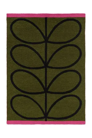 Orla Kiely Linear Stem Olive Outdoor 464407 by Orla Kiely, a Contemporary Rugs for sale on Style Sourcebook