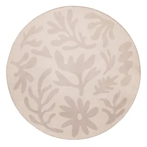 Antem Cream Beige Shapes Rollie Pollie Round Playmat by Miss Amara, a Contemporary Rugs for sale on Style Sourcebook