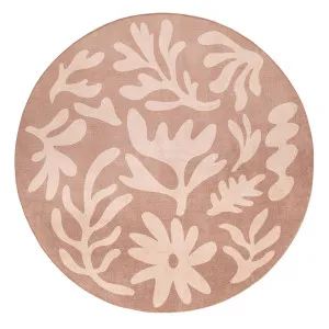 Hira Pink Beige Shapes Rollie Pollie Round Playmat by Miss Amara, a Contemporary Rugs for sale on Style Sourcebook
