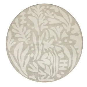 Gerda Green Grey Leaves Rollie Pollie Round Playmat by Miss Amara, a Contemporary Rugs for sale on Style Sourcebook