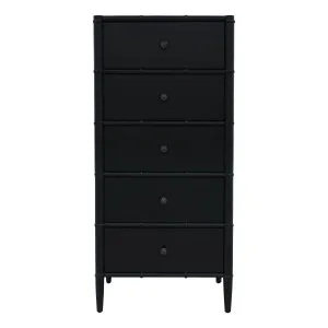 Bermuda Tall Boy in Mangowood Black by OZ Design, a Dressers & Chests of Drawers for sale on Style Sourcebook