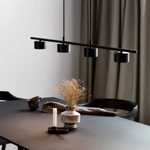 Nordlux Clyde 4 Light LED Rail Pendant Black by Nordlux, a Pendant Lighting for sale on Style Sourcebook
