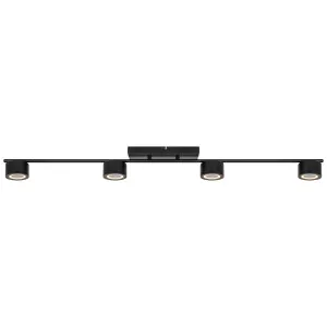 Nordlux Clyde 4 Light LED Flush Mount Ceiling Rail Spotlight Black by Nordlux, a Spotlights for sale on Style Sourcebook