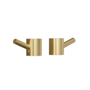 Modi Towel Hook Set - Brushed Brass by ABI Interiors Pty Ltd, a Shelves & Hooks for sale on Style Sourcebook
