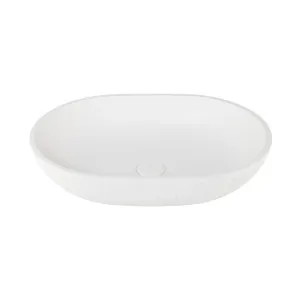 Atelis Oval Concrete Basin - Matte White by ABI Interiors Pty Ltd, a Basins for sale on Style Sourcebook