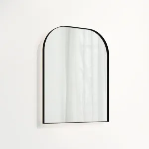 Arch Wall Mirror LED 600 x 750mm - Matte Black by ABI Interiors Pty Ltd, a Mirrors for sale on Style Sourcebook