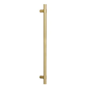 Modi Adjustable Heated Towel Rail 900mm - Brushed Brass by ABI Interiors Pty Ltd, a Towel Rails for sale on Style Sourcebook