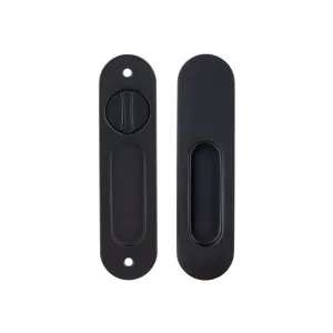 Leroy Sliding Double Door Privacy Set - Matte Black by ABI Interiors Pty Ltd, a Door Knobs & Handles for sale on Style Sourcebook