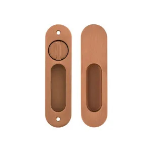 Leroy Sliding Double Door Privacy Set - Brushed Copper by ABI Interiors Pty Ltd, a Door Knobs & Handles for sale on Style Sourcebook
