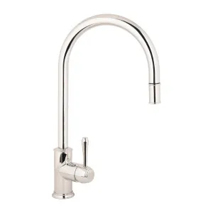 Kingsley Commercial Pull-Out Kitchen Mixer - Polished Stainless by ABI Interiors Pty Ltd, a Laundry Taps for sale on Style Sourcebook