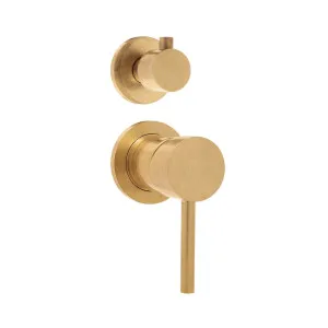 Elysian Shower Top Diverter - Tumbled Aged Brass by ABI Interiors Pty Ltd, a Bathroom Taps & Mixers for sale on Style Sourcebook
