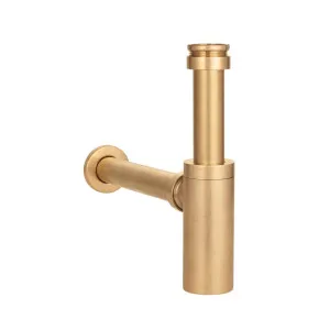 Marli Bottle Trap Round - Tumbled Aged Brass by ABI Interiors Pty Ltd, a Traps & Wastes for sale on Style Sourcebook