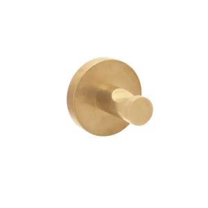 Elysian Robe Hook - Tumbled Aged Brass by ABI Interiors Pty Ltd, a Shelves & Hooks for sale on Style Sourcebook