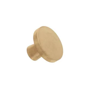 Pika Cabinetry Knob - Tumbled Aged Brass by ABI Interiors Pty Ltd, a Cabinet Hardware for sale on Style Sourcebook