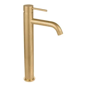 Elysian Extended Basin Mixer - Tumbled Aged Brass by ABI Interiors Pty Ltd, a Bathroom Taps & Mixers for sale on Style Sourcebook