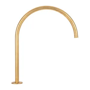 Thin Bench Mounted Spout - Tumbled Aged Brass by ABI Interiors Pty Ltd, a Bathroom Taps & Mixers for sale on Style Sourcebook