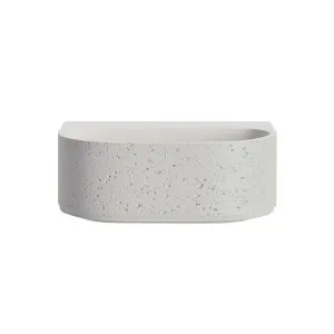 Nelios Concrete Wall-Hung Basin - Matte White by ABI Interiors Pty Ltd, a Basins for sale on Style Sourcebook