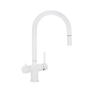 Elysian Commercial 3-Way Pull-Out Filter Tap - White by ABI Interiors Pty Ltd, a Kitchen Taps & Mixers for sale on Style Sourcebook