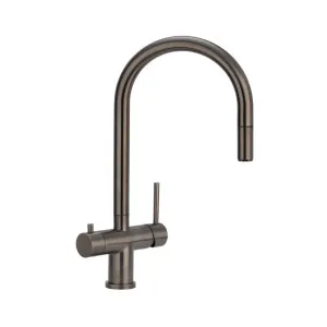 Elysian Commercial 3-Way Pull-Out Filter Tap - Brushed Gunmetal by ABI Interiors Pty Ltd, a Kitchen Taps & Mixers for sale on Style Sourcebook