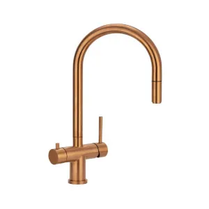 Elysian Commercial 3-Way Pull-Out Filter Tap - Brushed Copper by ABI Interiors Pty Ltd, a Kitchen Taps & Mixers for sale on Style Sourcebook