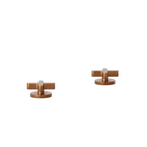 Cross Assembly Bench-Mounted Taps - Brushed Copper by ABI Interiors Pty Ltd, a Bathroom Taps & Mixers for sale on Style Sourcebook