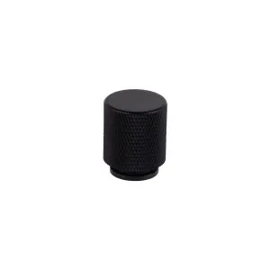 Tezra Textured Cabinetry Knob - Matte Black by ABI Interiors Pty Ltd, a Cabinet Hardware for sale on Style Sourcebook