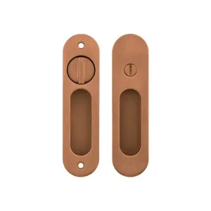 Leroy Sliding Door Privacy Set - Brushed Copper by ABI Interiors Pty Ltd, a Door Knobs & Handles for sale on Style Sourcebook