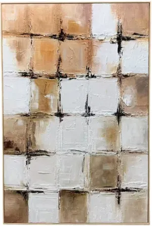 H089 Oak Framed Full Hand Painted Artwork 120 cm x 80 cm by null, a Painted Canvases for sale on Style Sourcebook