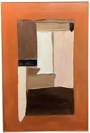 H100 Oak Framed Full Hand Painted Artwork 120 cm x 80 cm by null, a Painted Canvases for sale on Style Sourcebook