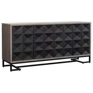 Taman 183x80cm Black Brown Sideboard by null, a Sideboards, Buffets & Trolleys for sale on Style Sourcebook