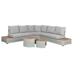 Moreton Teak Lounge Set &amp; Coffee Table, Beige by null, a Benches for sale on Style Sourcebook