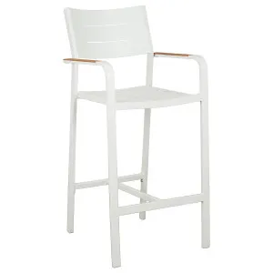 Banyo Aluminium Bar Chair, White by null, a Outdoor Chairs for sale on Style Sourcebook