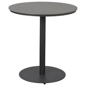 Shelley 70cm Sintered Stone Top &amp; Steel Round Bistro Table, Grey by null, a Coffee Table for sale on Style Sourcebook