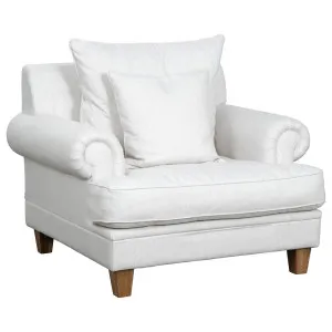Laura Fabric Armchair, Pearl White by null, a Chairs for sale on Style Sourcebook