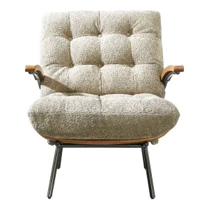 Cosma Fabric Armchair, Mocha White by null, a Chairs for sale on Style Sourcebook