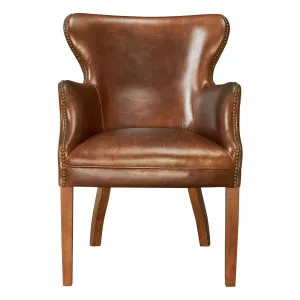Maya Leather Armchair, Vintage Whiskey by null, a Chairs for sale on Style Sourcebook