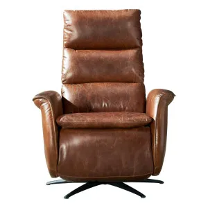 Belden Electric Recliner Leather Armchair, Vintage Whiskey by null, a Chairs for sale on Style Sourcebook