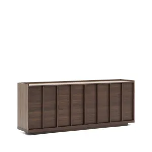 Onix sideboard with a walnut veneer in a dark finish, 200 x 80 cm FSC Mix Credit Assembled by null, a Sideboards, Buffets & Trolleys for sale on Style Sourcebook