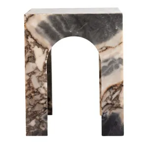 Rene Side Table - Elephant White - Marble by Urban Road, a Side Table for sale on Style Sourcebook