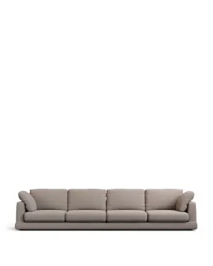 Gala 6-seater sofa taupe, 390 cm by null, a Sofas for sale on Style Sourcebook