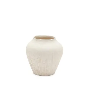 Anse white, papier mâché vase, 20 cm by null, a Vases & Jars for sale on Style Sourcebook