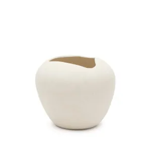 Mimum, white papier mâché vase, 32.5 cm by null, a Vases & Jars for sale on Style Sourcebook