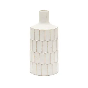 Arisa white, papier mâché vase, 41 cm by null, a Vases & Jars for sale on Style Sourcebook