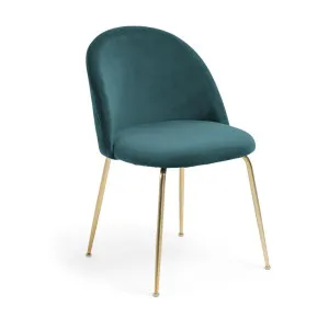 Ivonne turquoise velvet chair by null, a Dining Chairs for sale on Style Sourcebook