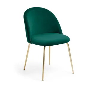 Green velvet Ivonne chair by null, a Dining Chairs for sale on Style Sourcebook