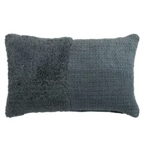 Tuba Cushion Cotton Dark Slate 35cm x 55cm by null, a Cushions, Decorative Pillows for sale on Style Sourcebook