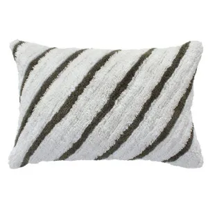 Felix Cushion Green/White 35cm x 55cm by null, a Cushions, Decorative Pillows for sale on Style Sourcebook