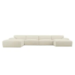 Copenhagen Alpine Mist Chaise Sofa - 5 Seater U Shaped Modular by null, a Sofas for sale on Style Sourcebook